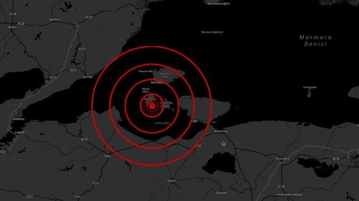 Son dakika: Marmara Denizi’nde 4.1 büyüklüğünde zelzele