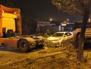 Araçlar karşı yola geçti, ortalık savaş alanına döndü