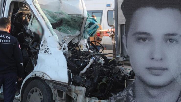 Minibüs TIR’a ok üzere saplandı! Şoför öldü, 1 kişi yaralandı