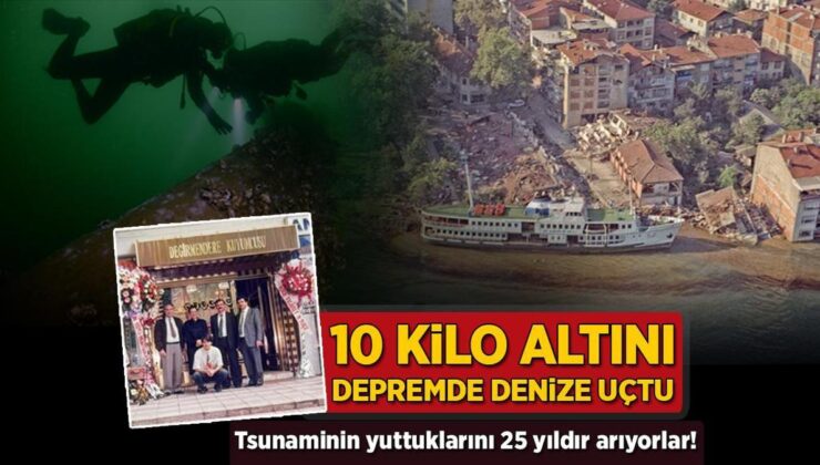 10 kilo altını zelzelede denize uçtu! Tsunaminin yuttuklarını 25 yıldır arıyorlar