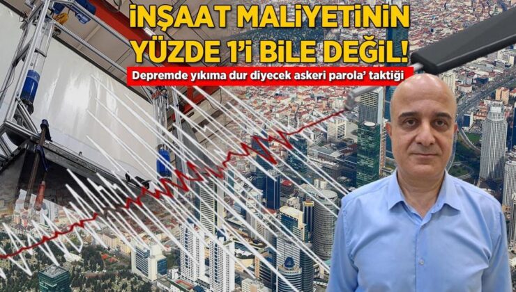 İnşaat maliyetinin yüzde 1’i bile değil! Zelzelede yıkıma dur diyecek ‘askeri parola’ taktiği