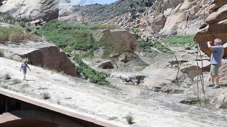 Sular çekildi, ortaya çıktı! Tam 100 yıllık