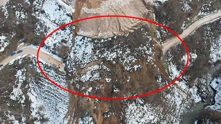 Düzce’de heyelan! 2 köy yolu ulaşıma kapandı