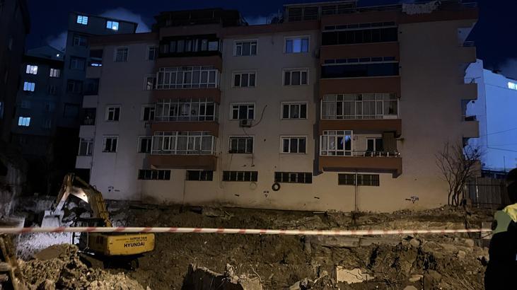 İnşaat hafriyatı faciaya sebep oluyordu! Bahçelievler’de 5 katlı bina boşaltıldı