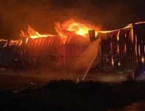 Osmaniye’de kağıt ve karton üretimi yapılan fabrikada yangın çıktı!