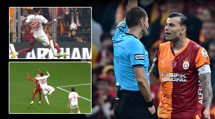 Galatasaray-Antalyaspor maçının tartışmalı konumlarını eski hakemler yorumladı! ‘Osimhen’in düşüşü abartılı’