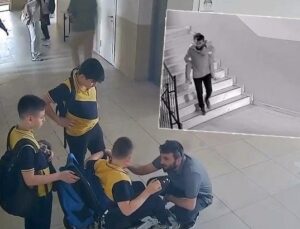 Yürekleri ısıtan manzara… Bedensel engelli öğrencisini sırtında taşıdı