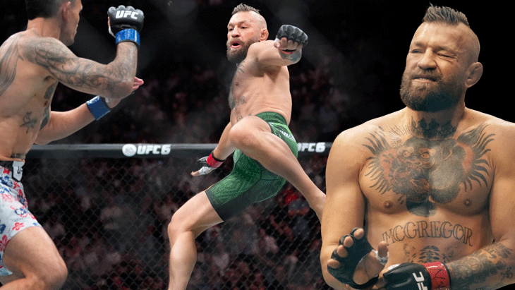 Conor McGregor’ın hayal kırıklığı! Uçan tekmeyle başlayan çaba 1 dakika sürdü
